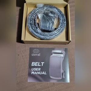 Men's Black Cioval Leather Belt